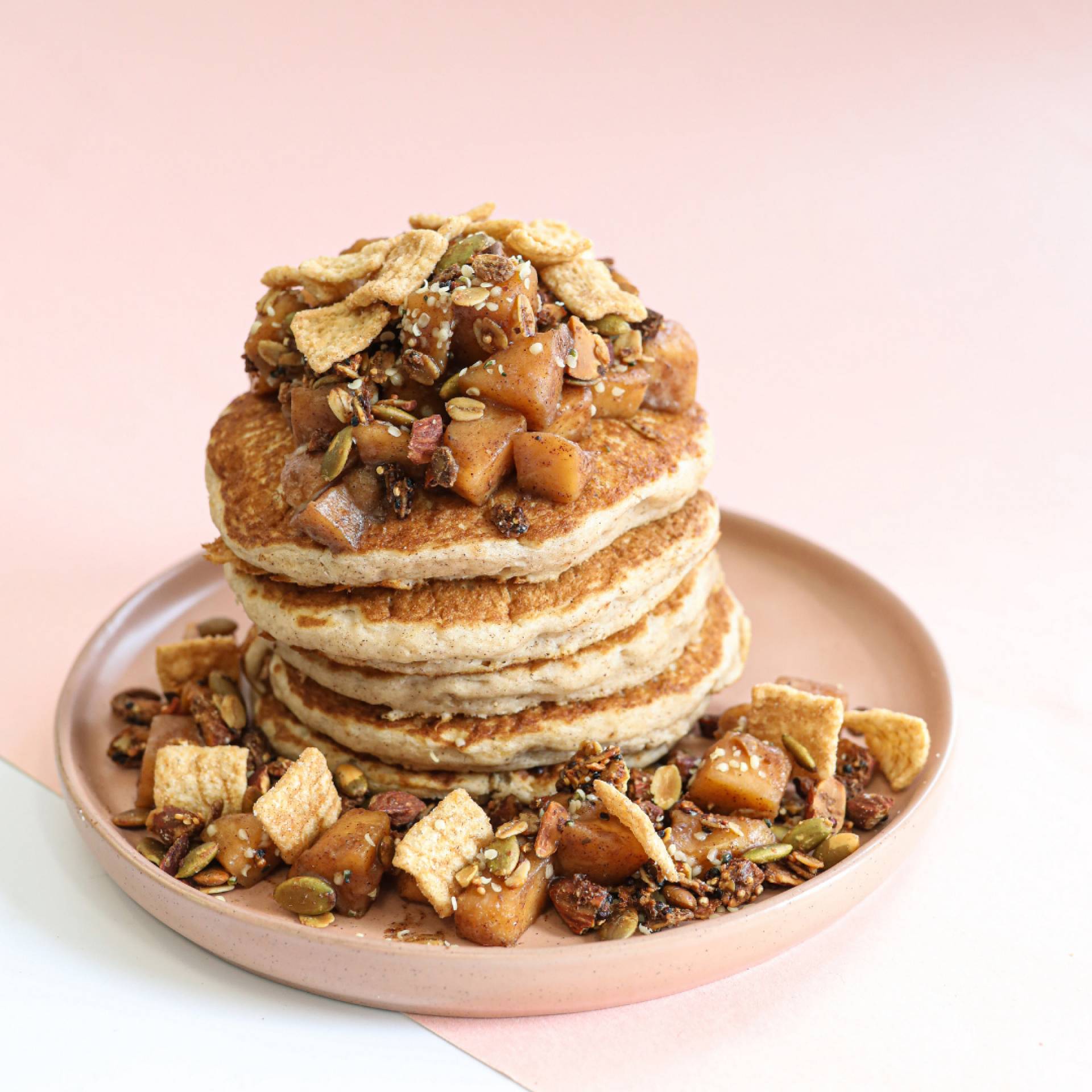 Cinnamon Toast Apple Crisp Pancakes