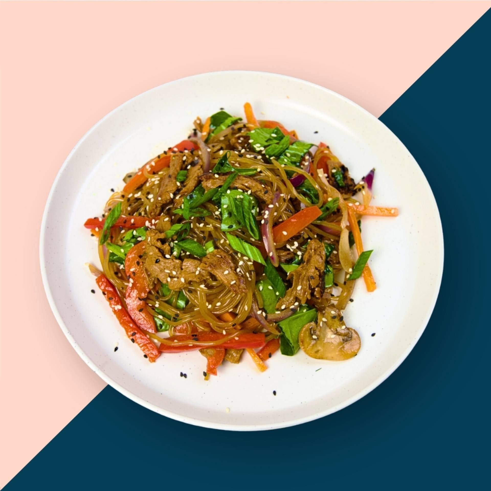 Korean Glass Noodle Stir Fry