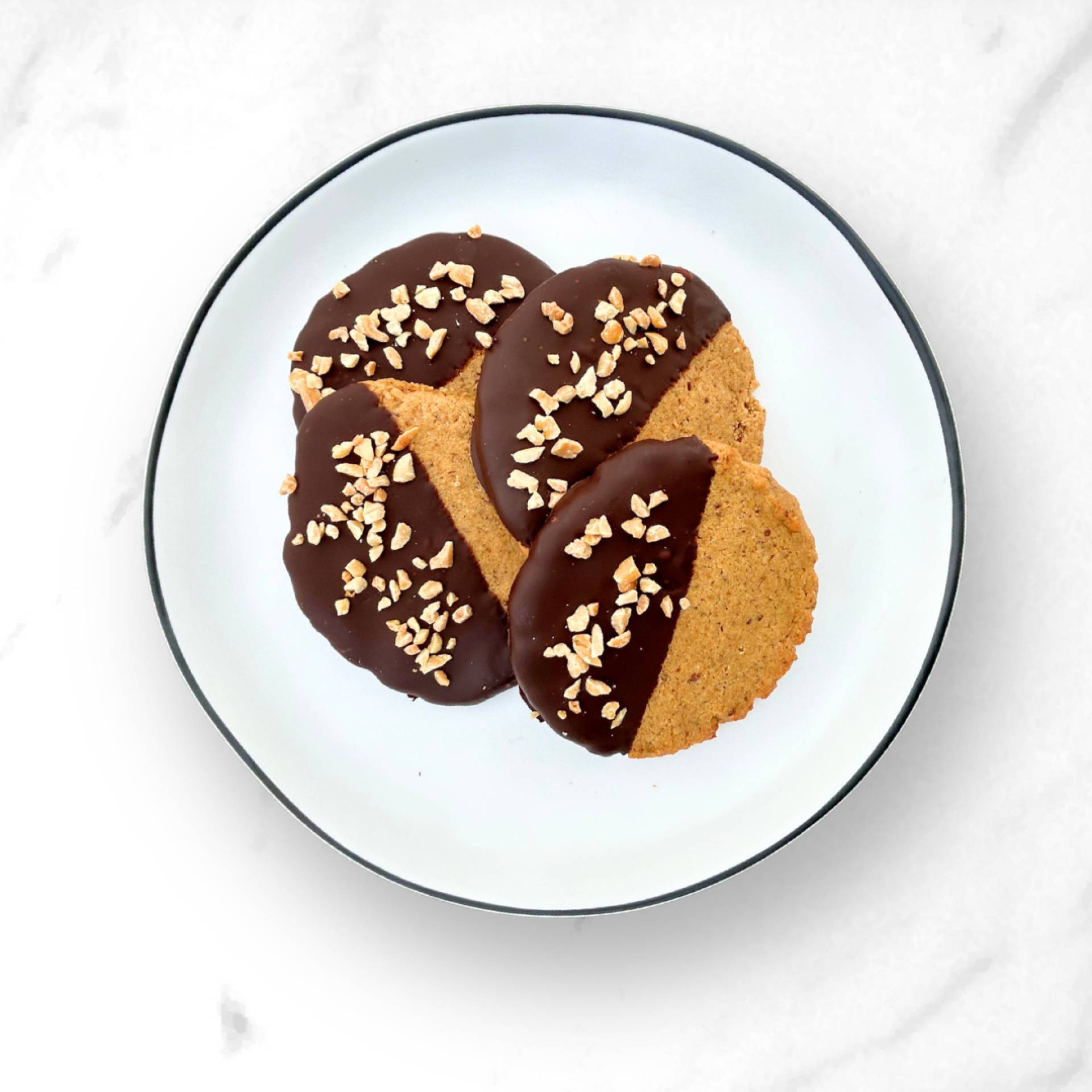 Chocolate Dip'd Peanut Butter Cookies [4 Pack]