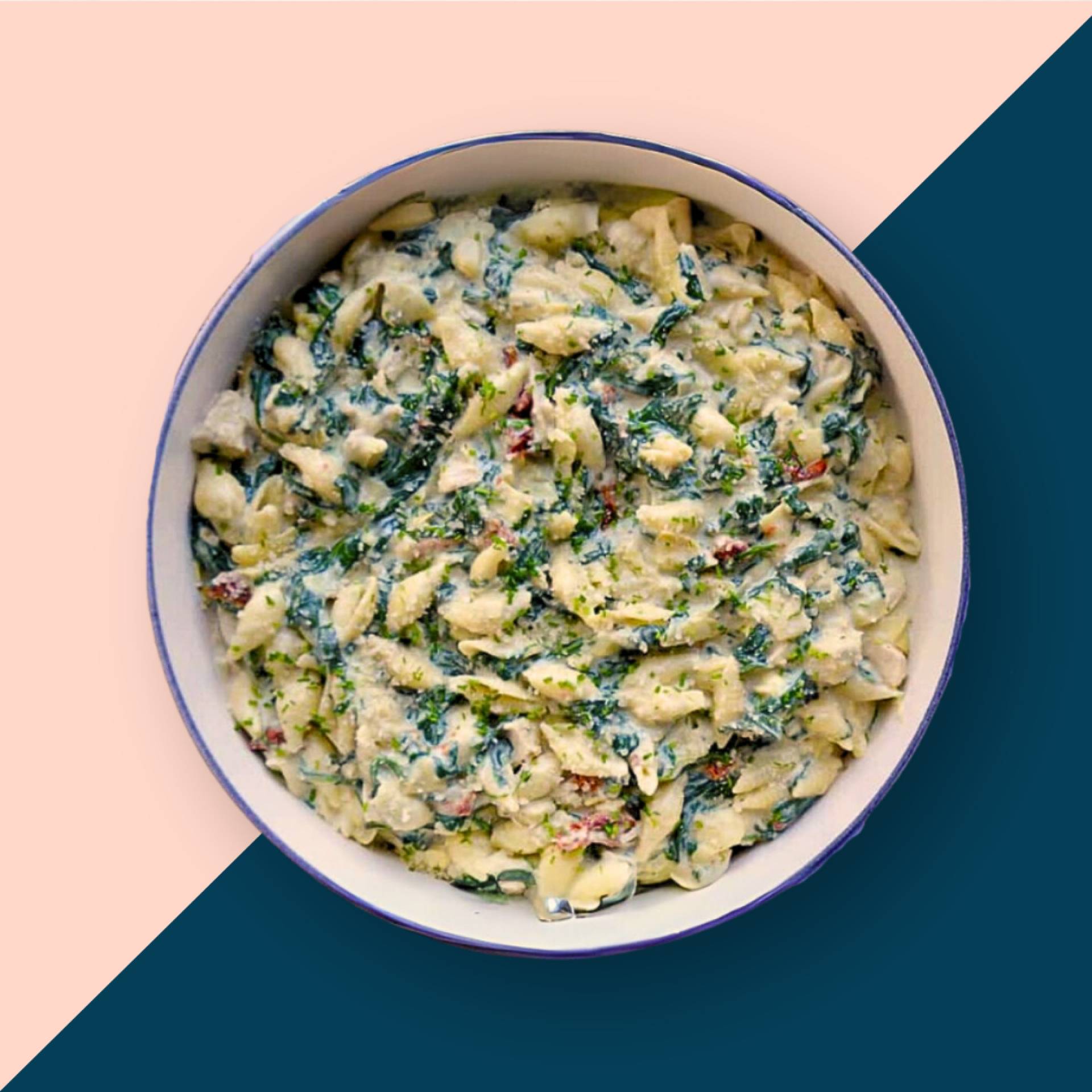 Roasted Artichoke + Spinach Penne